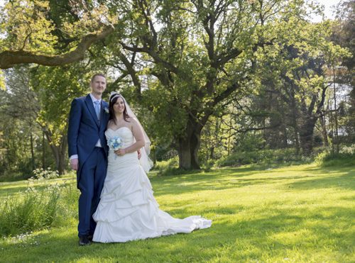 Wedding photographer catches happy couple